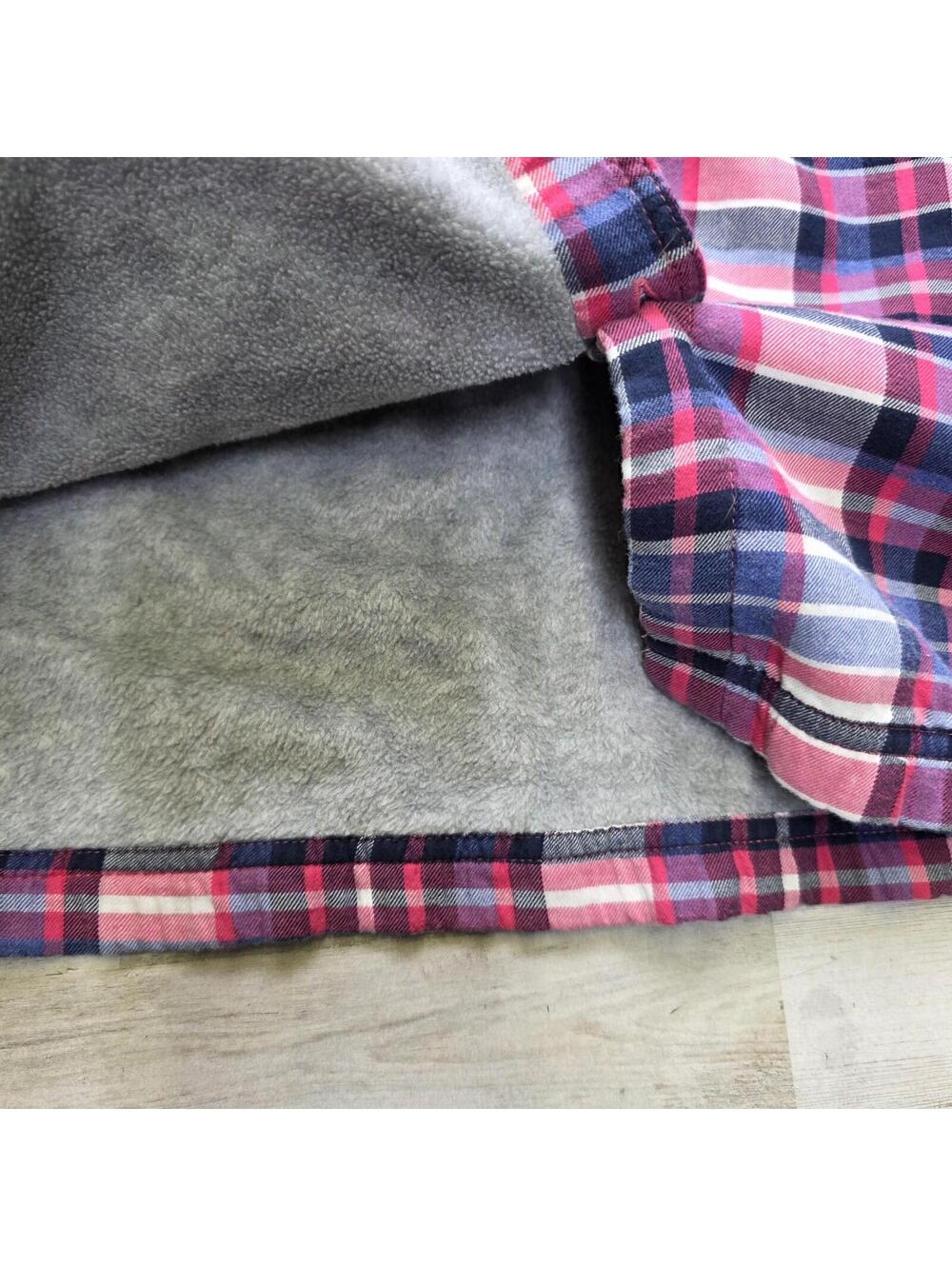 L.L.Bean Women's Fleece-Lined Plaid Flannel Shirt Multicolor Size MED - Cozy - Picture 2 of 5